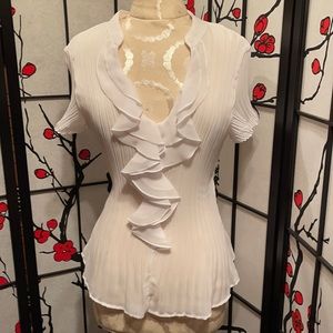 S.L.B. Sheer Short Sleeve Blouse